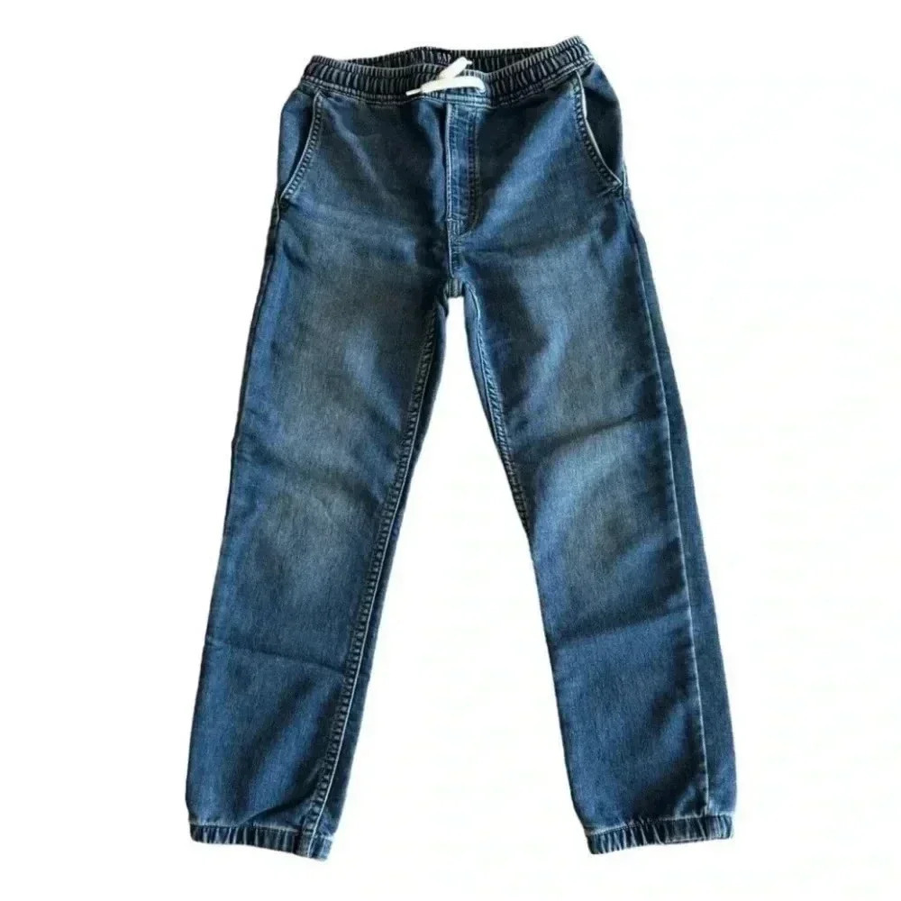 Gap Denim Blue Stretch Jogger Boys Cotton Elastic Waist Jeans Pants SZ  M #1828